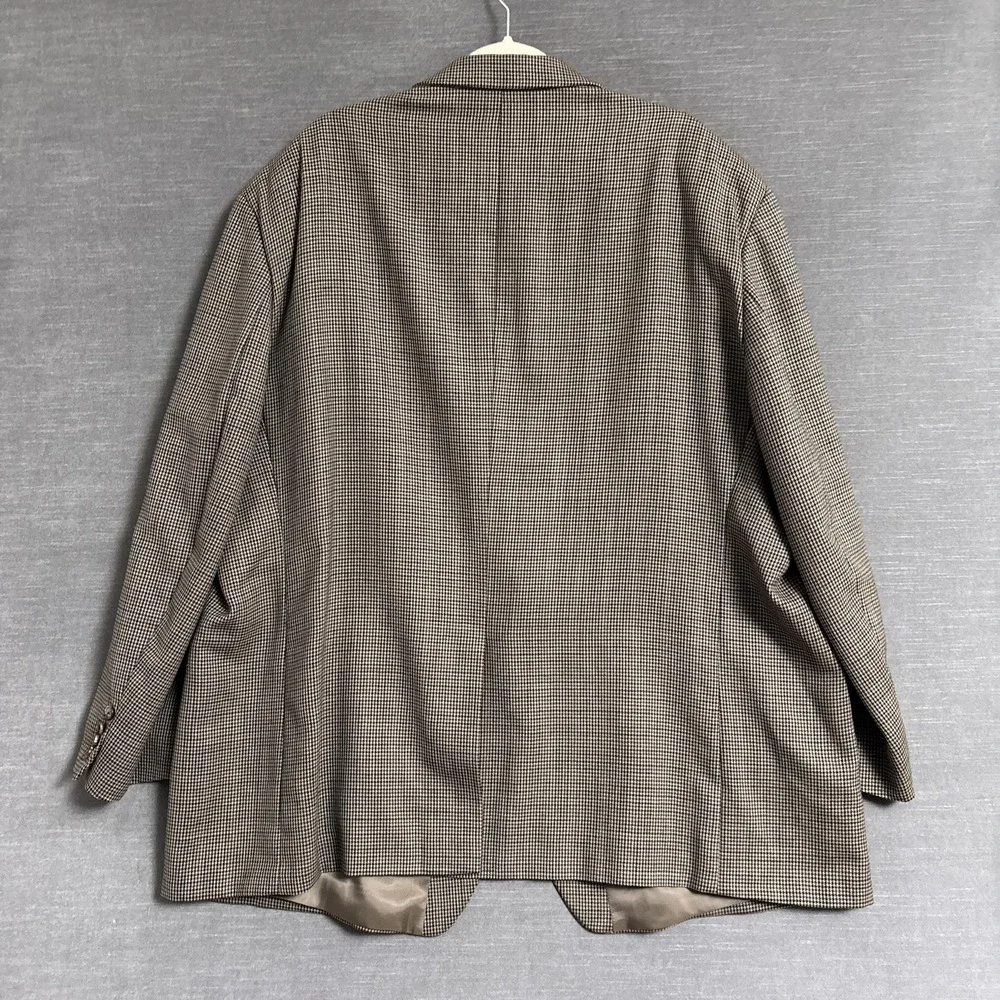 Lauren Ralph Lauren Sport Coat 56R Brown Check Wool Tweed Blazer Jacket Big Tall